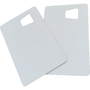 0.76mm Glossy Polycarbonate ID Blank Card with Transparent Clear Window