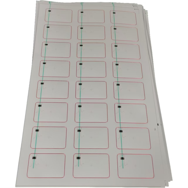 3*8 Layout 13.56MHz HF Prelam Pvc Rfid Inlay for Making Access Control Card