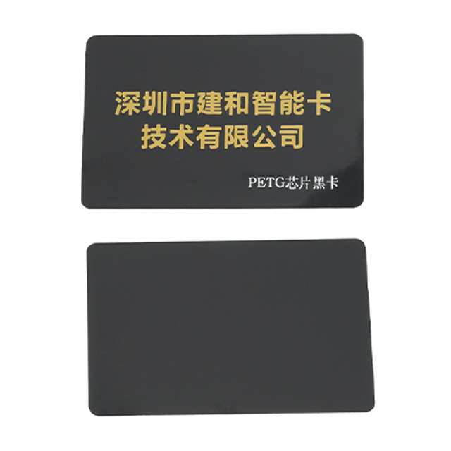 Eco-Friendly PETG Smart Chips RFID NFC Black Card