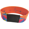 Reusable Fabric Soft Woven Stretch RFID Bracelet 13.56MHz NFC Wristband