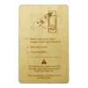 Printing NFC Wood Hotel Key Card RFID Card