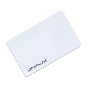 PVC White Blank Card 13.56MHz Rewritable NTAG 215 NFC Card