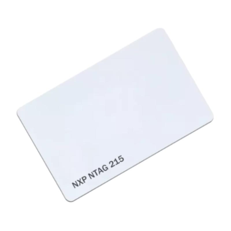 PVC White Blank Card 13.56MHz Rewritable NTAG 215 NFC Card