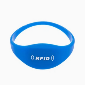 13.56MHZ RFID Silicone Wristband ISO14443A Customized Logo NFC Bracelet 