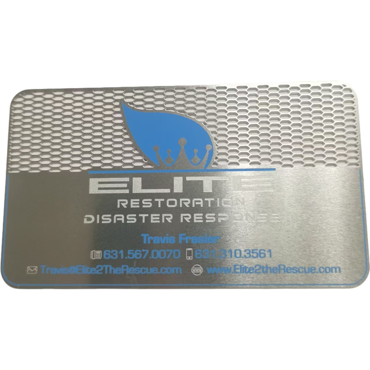 Custom Personalized Hollow Out Design Aluminum Metal Business Cards