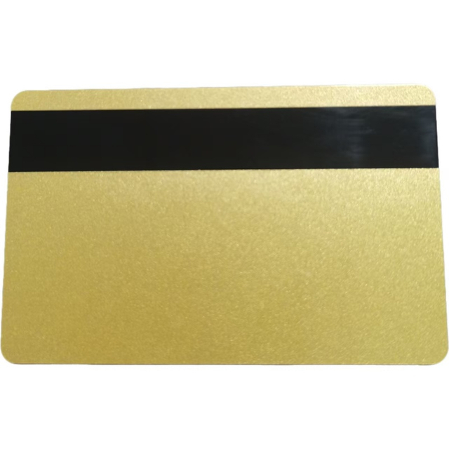 Custom Printing PVC Golden Metallic Glitters Plastic Magnetic Stripe Card