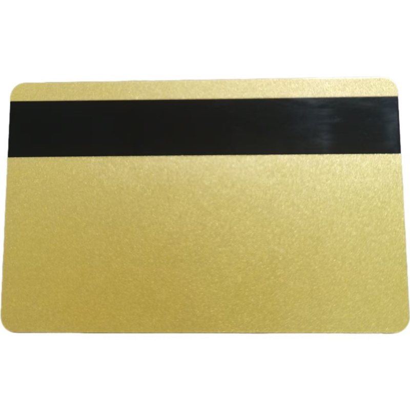 Custom Printing PVC Golden Metallic Glitters Plastic Magnetic Stripe Card