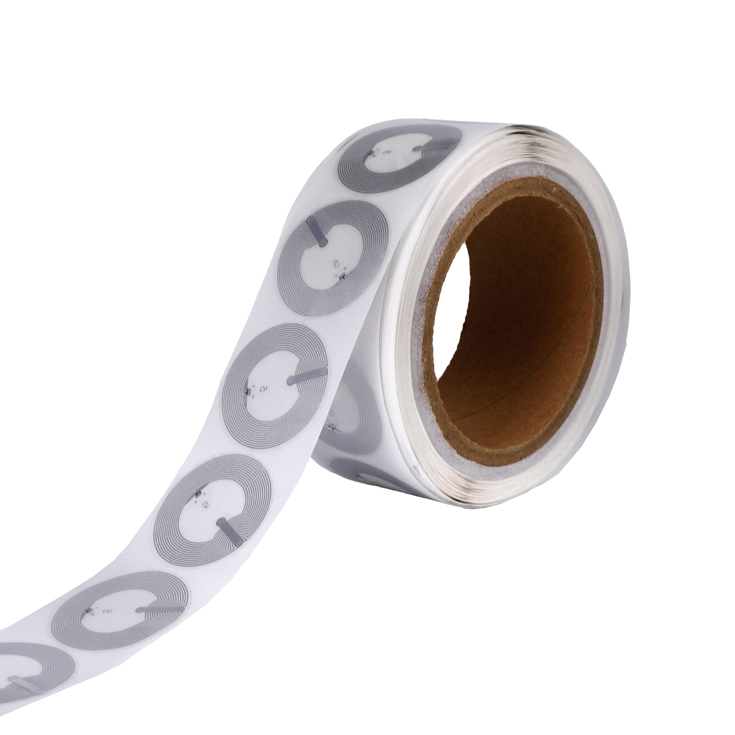 13,56 MHz Runde programmierbarer NFC Smart Sticker -Tag 25 -mm -Roll -Wet -Inlay -Tag
