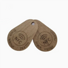 Custom Black Walnut Wood RFID Keyfob Wooden NFC Keychain for Access Control