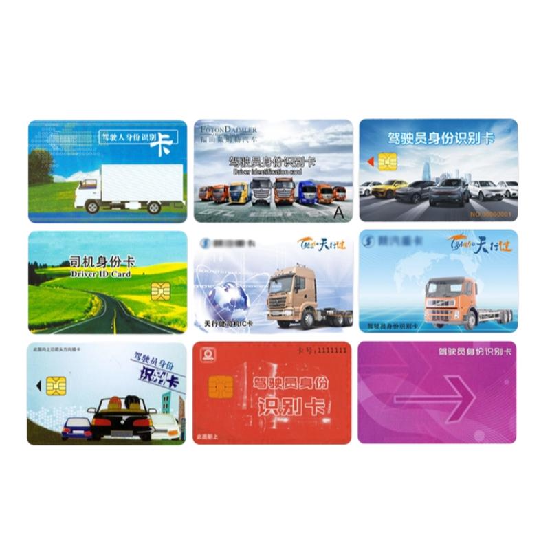 Custom Printing 24C02 Contact IC Chip Driver ID Card