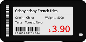 2.13 Inch 4 Colors Electronic Shelf Label E Paper Shelf Display Smart Price Tags Digital Retail