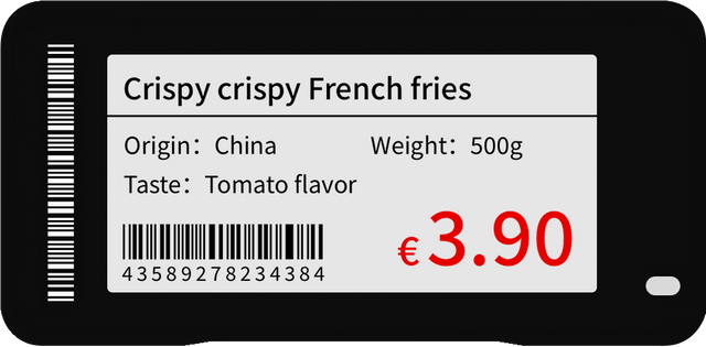 2.13 Inch 4 Colors Electronic Shelf Label E Paper Shelf Display Smart Price Tags Digital Retail