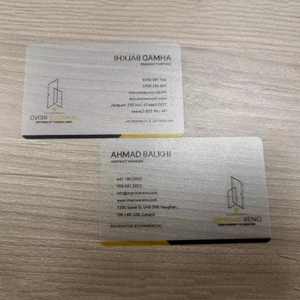 Offset Printing Plastic Clear Pvc Business Cards Transparent Frosted Card