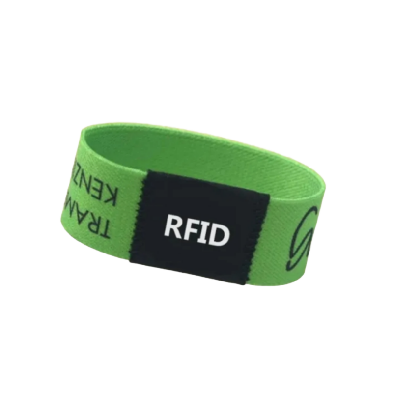 Rfid Stretchy Wrist Band Chip Embedded Woven Elastic Bracelet NFC Event Wristband