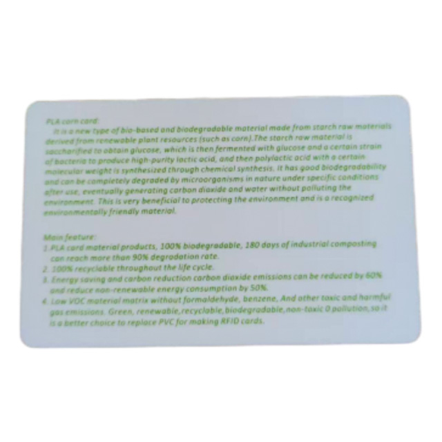 ECO-Friendly PLA Polylactic Acid Card RFID Card